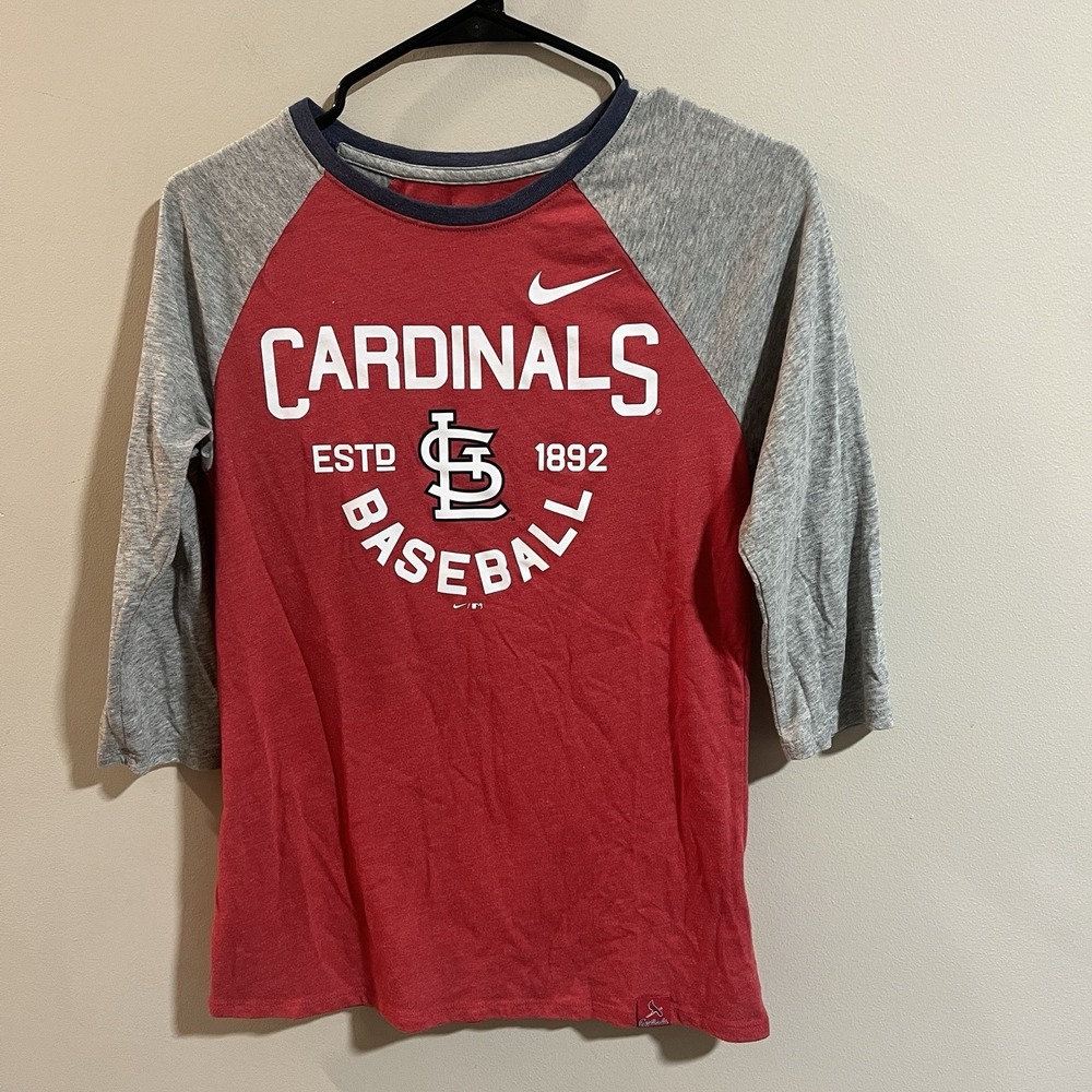 Nike St. Louis Cardinals Genuine MLB Men's Athletic‎ Cut T-Shirt Size Small